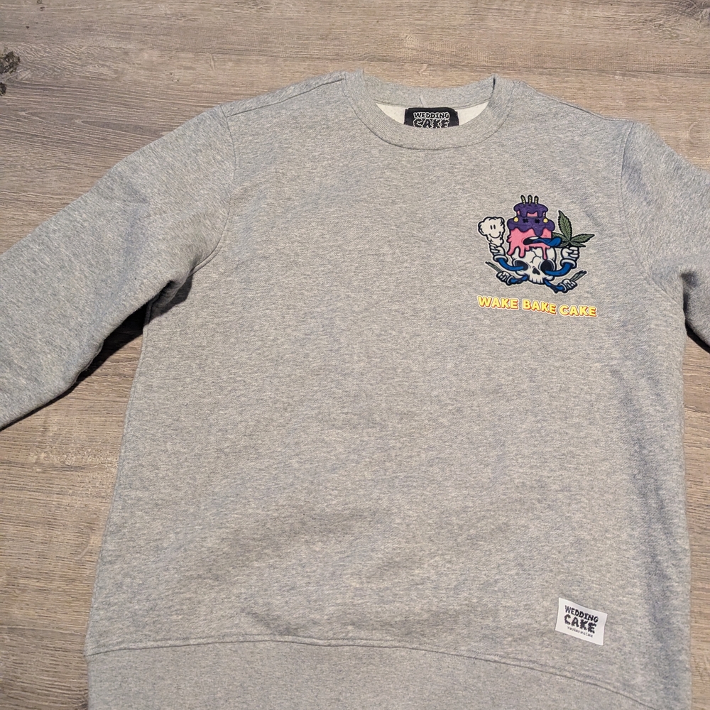 Gray Women's Wake Bake Cake Sweater